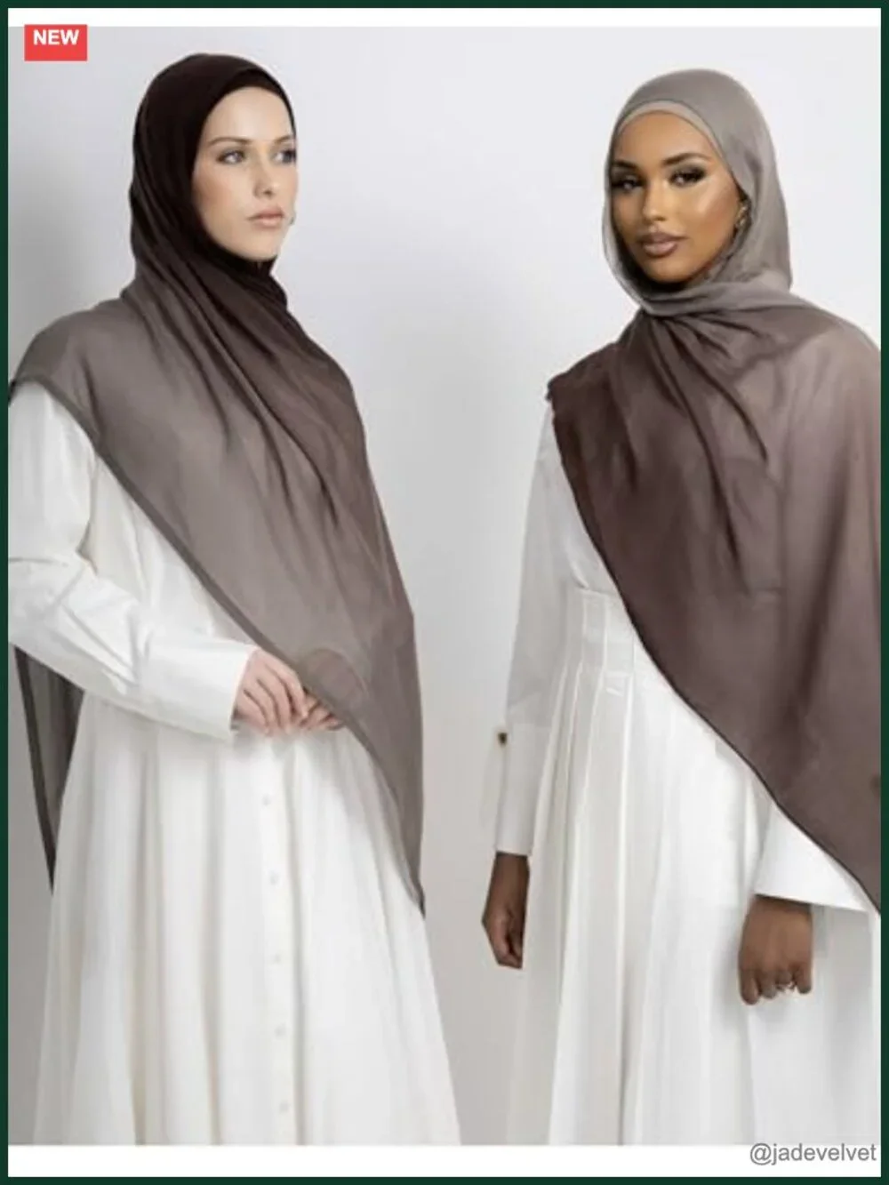 Ombre Modal Hijab Scarf Muslim Soft Lightweight Headscarf